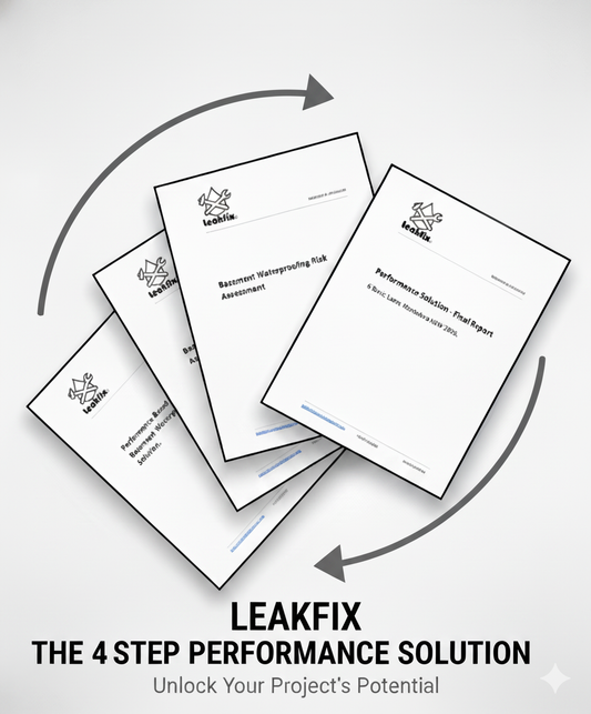 4 Step Basement Waterproofing Performance Solution.